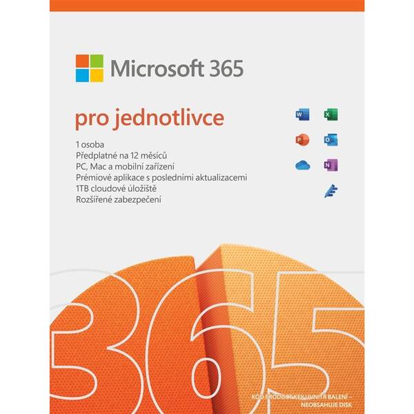 Software Microsoft 365 pro jednotlivce CZ 

