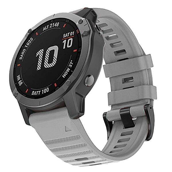 Řemínek RhinoTech pro Garmin QuickFit silikonový outdoor 22mm šedý

