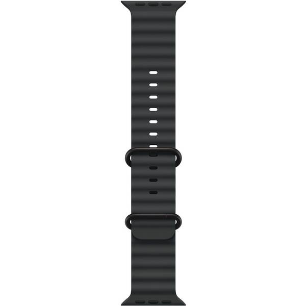 Řemínek Apple 49mm černý Oceánský řemínek - provedení z černého titanu 


