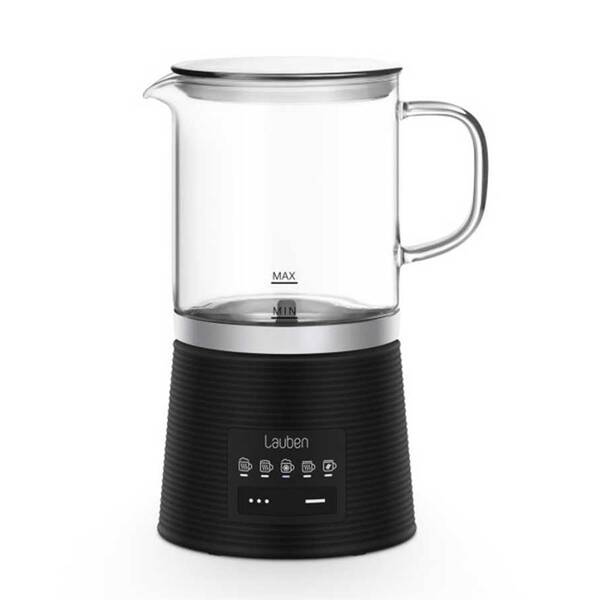Automatický pěnič mléka Lauben Glass Milk Frother 600BG černý/sklo

