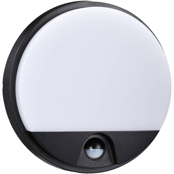 Nástěnné svítidlo Top Light Bari K PIR venkovní LED, 15W, 1350lm, IP54 černé

