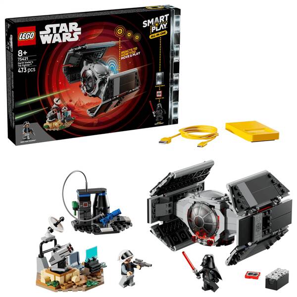 Stavebnice LEGO® Star Wars™ 75421 SMART Play™: Darth Vader a stíhačka TIE 

