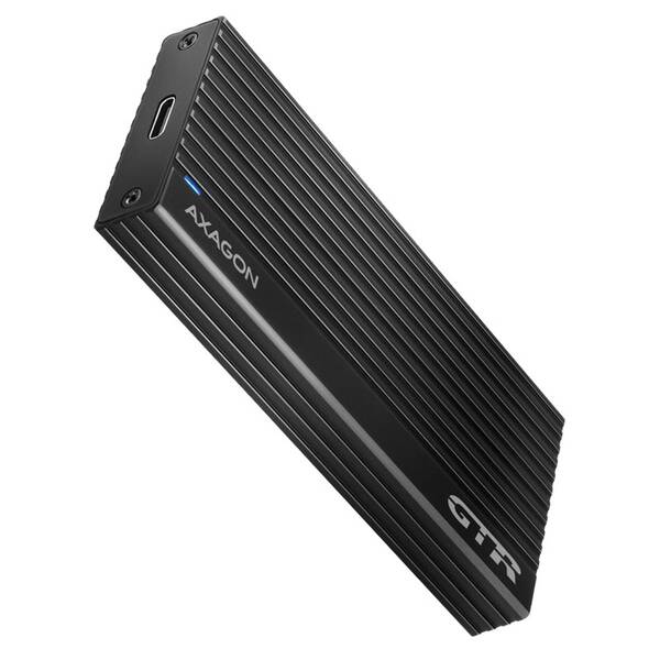 Externí rámeček Axagon THIN RIB box, USB-C 3.2 Gen 2 - M.2 NVMe SSD černý

