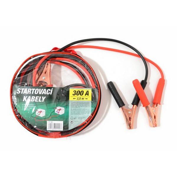 Startovací kabely Compass 300A  2,5 m zipper bag 
