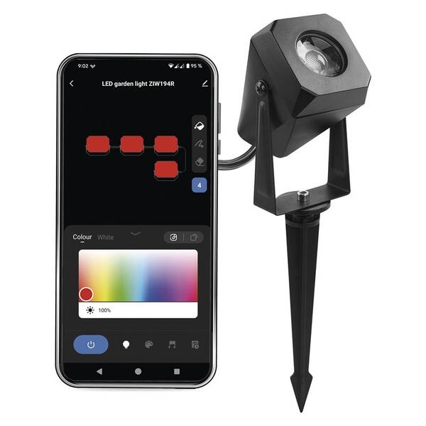 Venkovní svítidlo EMOS GoSmart, 1,5 W, rozšiřující sada RGB (1 ks) černé

