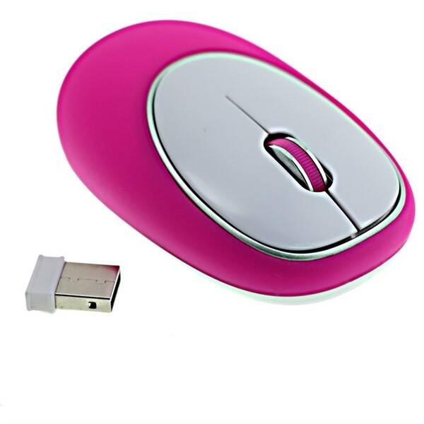Myš Krups optická / 3 tlačítka / 1200dpi bílá/růžová

