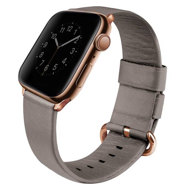 Řemínek Uniq Mondain na Apple Watch 42/44/45/49mm šedý

