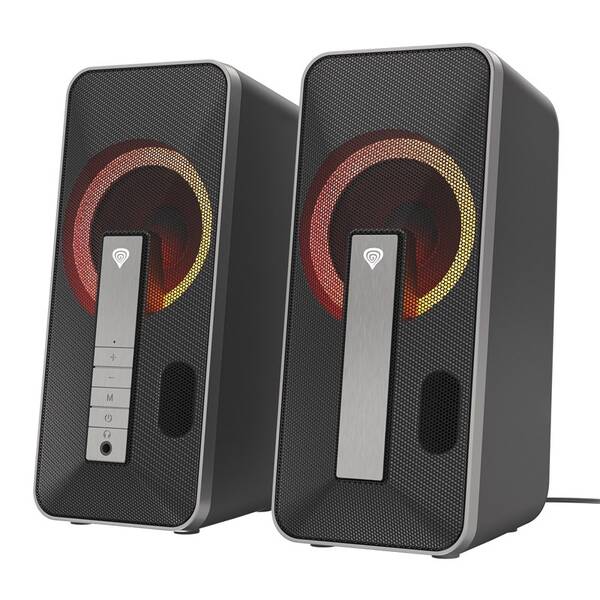 Reproduktory Genesis HELIUM 100 RGB 2.0 černé/stříbrné

