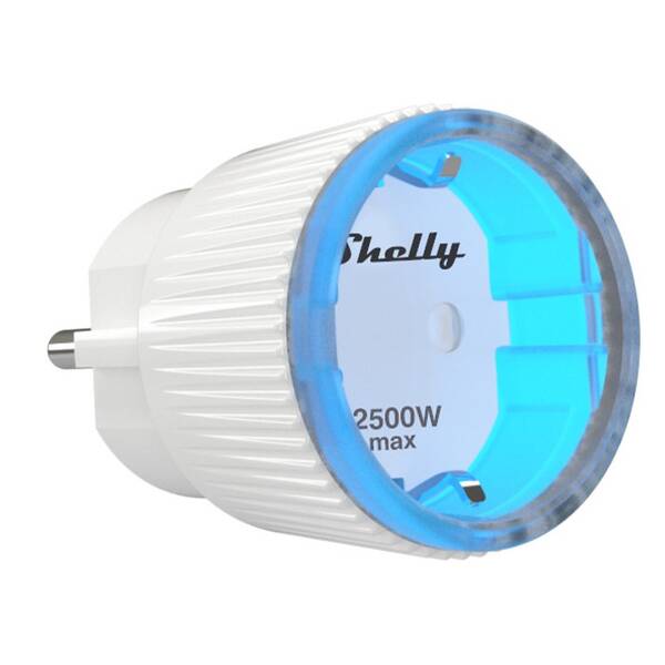 Chytrá zásuvka Shelly Plug S, zásuvka s měřením spotřeby, WiFi 

