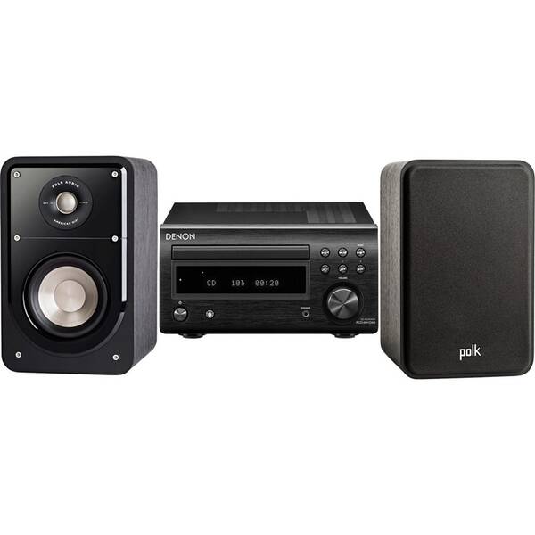 Mikrosystém Denon RCD-M41 DAB + repro Polk S15E-B černý

