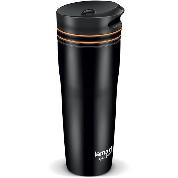 Termohrnek Lamart 360 ml LT4051 černý/oranžový

