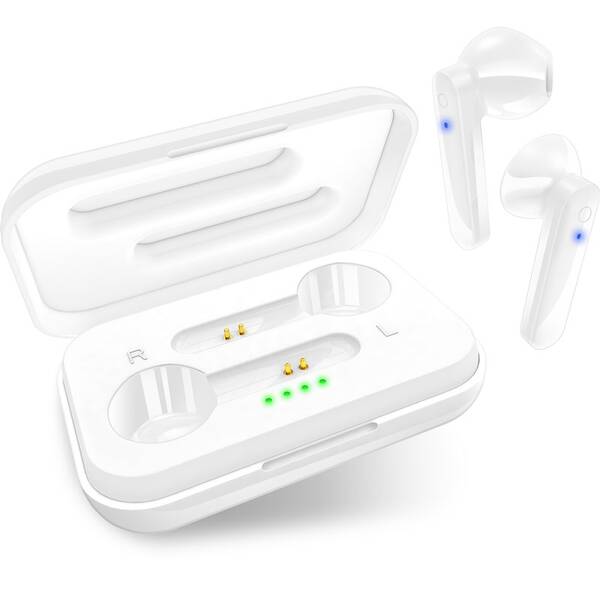 Sluchátka Connect IT True Wireless SonicBass bílá

