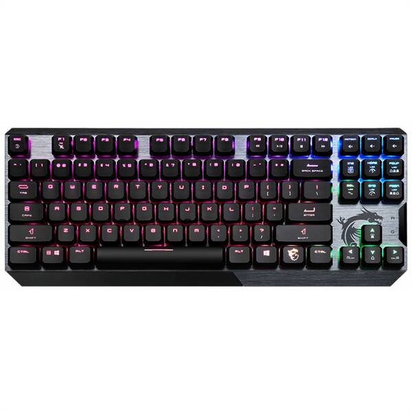 Klávesnice MSI Vigor GK50 TKL, CZ/SK černá/stříbrná


