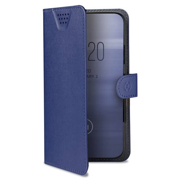 Pouzdro na mobil flipové Celly Wally One, 2XL na 5,0" - 5,5" modré

