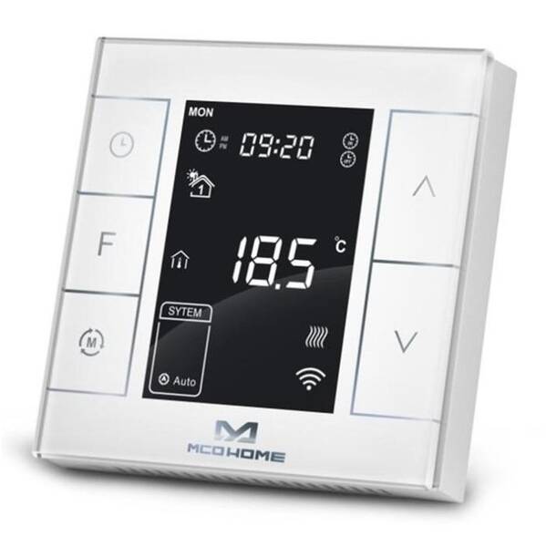 Termostat MCO Home pro vodní topení a kotle V2, Z-Wave Plus bílý

