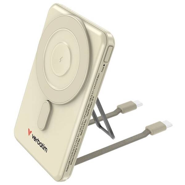Powerbanka Verbatim Charge 'n' Go 2C, 2× USB-C, 5000 mAh zlatá


