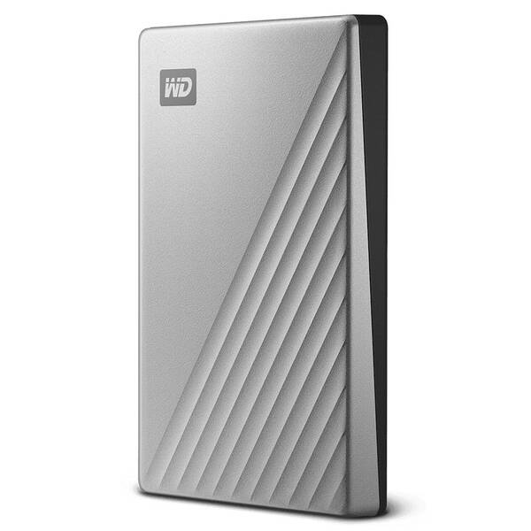 Externí pevný disk 2,5" Western Digital pro Mac, 2TB stříbrný

