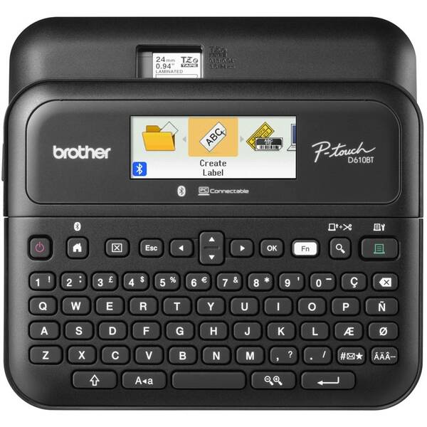 Tiskárna štítků Brother PT-D610BTVP černá

