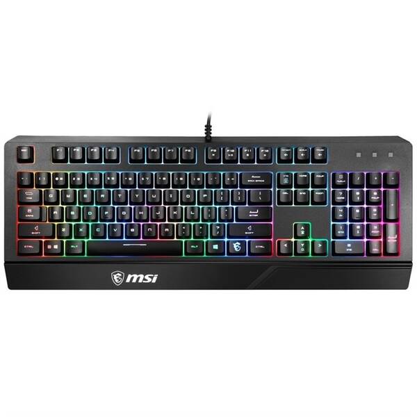 Klávesnice MSI Vigor GK 20, CZ/SK černá


