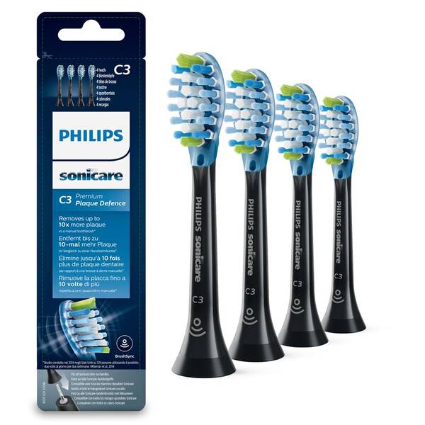 Náhradní hlavice Philips HX9044/33 (4 ks) černá

