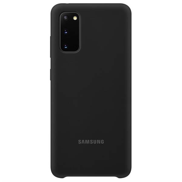 Kryt na mobil Samsung Silicon Cover na Galaxy S20 černý

