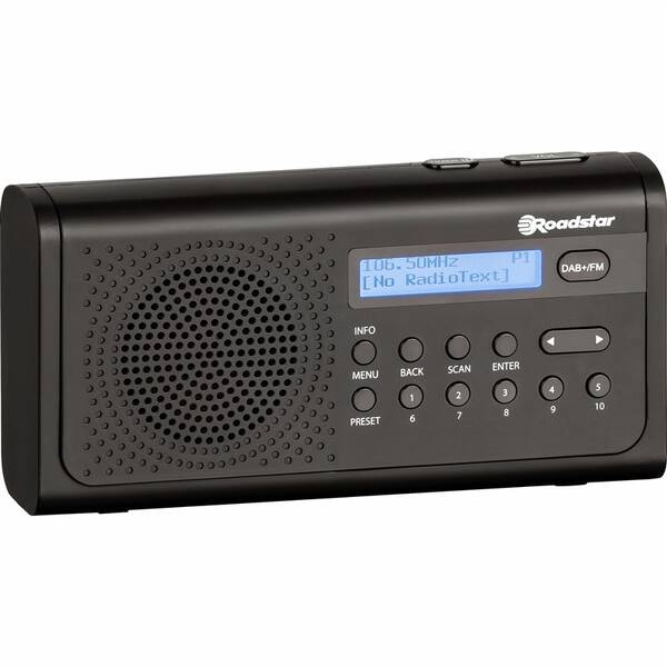 Radiopřijímač s DAB+ Roadstar TRA-300D+ černý


