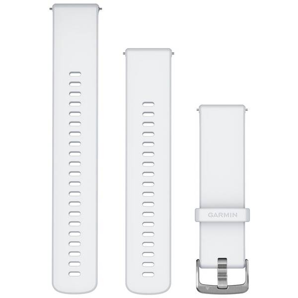 Řemínek Garmin Quick Release (22 mm), silikonový bílý

