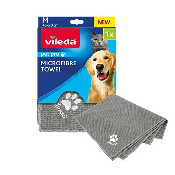 Ručník Vileda Pet Pro 45×70 cm, 1 ks šedý

