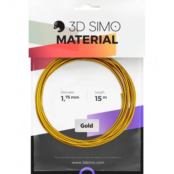 Náplň 3D SIMO REAL GOLD - zlatá 15m 

