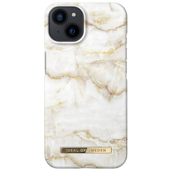 Kryt na mobil iDeal Of Sweden Fashion na Apple iPhone 13 - Golden Pearl Marble 

