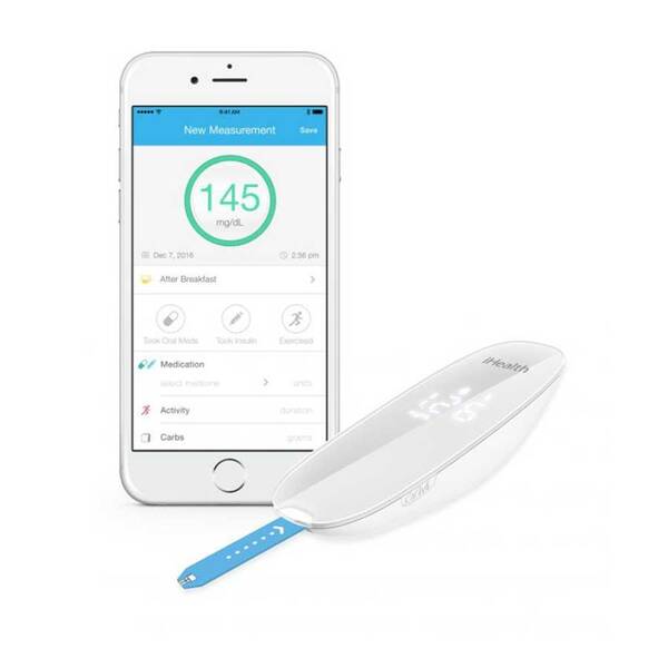 Glukometr iHealth GLUCO+ BG5S Lite bílý

