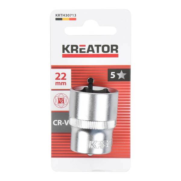 Nástrčná hlavice Kreator KRTH30713 1/2" 22mm 

