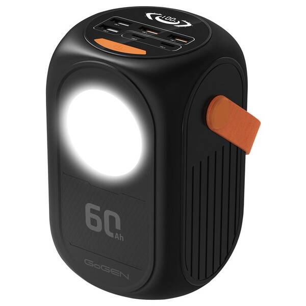 Powerbanka GoGEN 60 000 mAh, PB600001B, PD65W černá/oranžová

