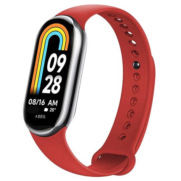 Řemínek FIXED Silicone Strap na Xiaomi Smart Band 10/9/8 červený

