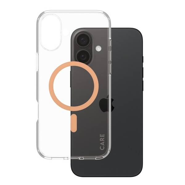 Kryt na mobil PanzerGlass CARE Urban Combat MagSafe na Apple iPhone 16 Plus oranžová barva
