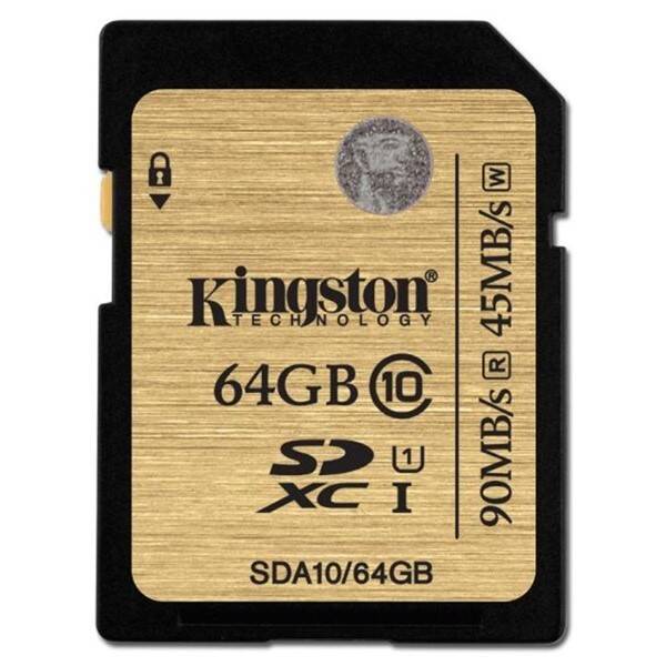 Paměťová karta Kingston 64GB UHS-I U1 (90R/45W) 

