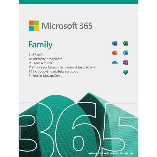 Software Microsoft 365 pro rodiny SK 

