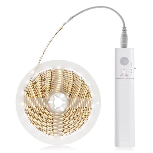 LED pásek Solight 1m, se senzorem bílý

