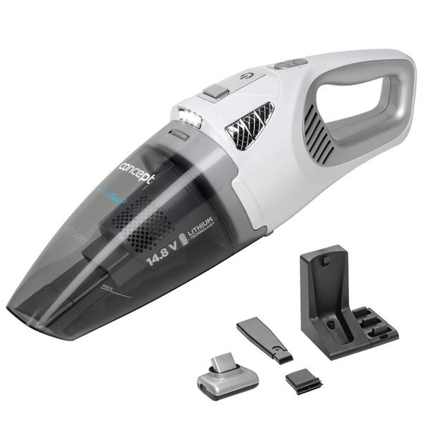 Akumulátorový vysavač Concept VP4370 šedý/bílý

