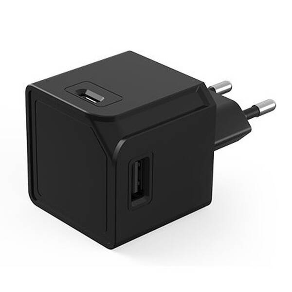 Nabíječka do sítě Powercube 2x USB, 2x USB-C černá

