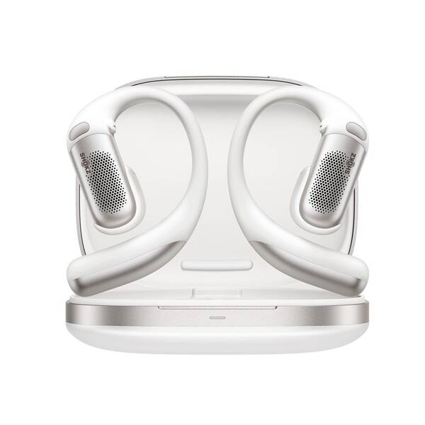Sluchátka Shokz OpenFit PRO, Bluetooth bílá


