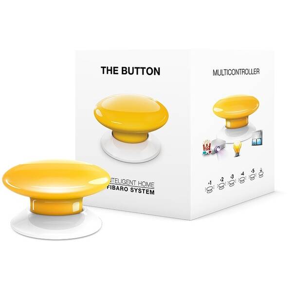 Tlačítko Fibaro Button, Z-Wave Plus žluté

