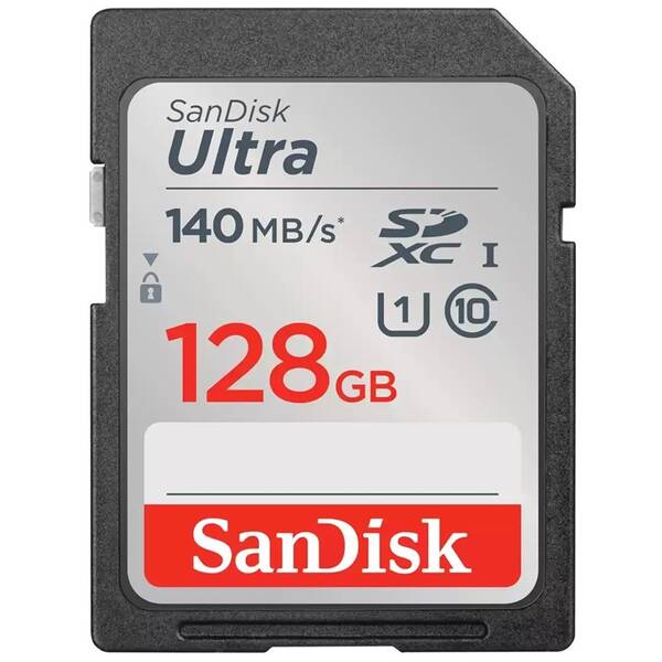 Paměťová karta SANDISK 128 GB UHS-I U1 (140R) 

