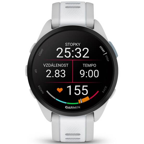 Chytré hodinky Garmin Forerunner 165 - Mist Grey / Whitestone 

