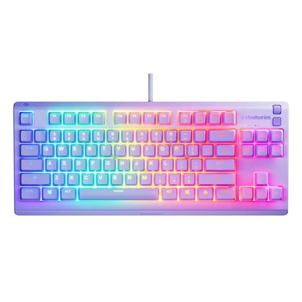 Klávesnice SteelSeries Apex 3 TKL US fialová

