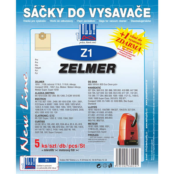 Sáčky do vysavače Jolly Z 1 (5 ks) 

