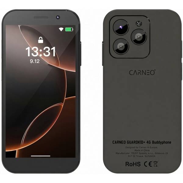Mobilní telefon Carneo Guardkid+4G Buddyphone černý

