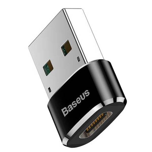 Redukce Baseus USB/USB-C černá barva

