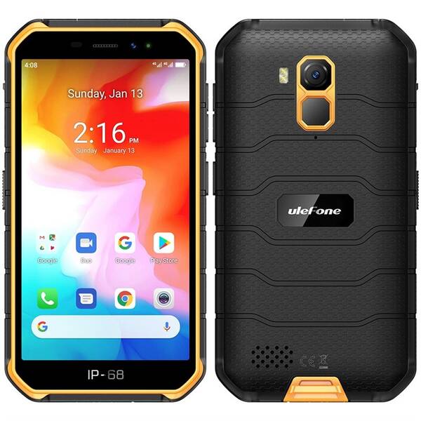 Mobilní telefon UleFone Armor X7 černý/oranžový

