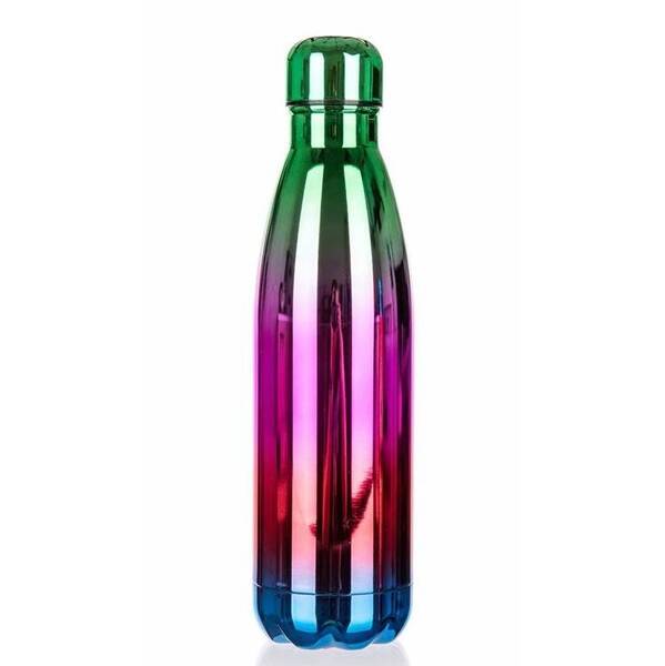 Termoláhev BANQUET FLAMENCO duhová zelená, 500 ml 

